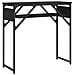 Tavolo Consolle Con Ripiano Nero 75x30x75cm Legno Multistrato - Foto miniatura 2