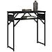 Tavolo Consolle Con Ripiano Nero 75x30x75cm Legno Multistrato - Foto miniatura 3