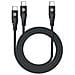 Cavo 2 In 1 Da 1 X Usb-c A 2 X Usb-c Power Delivery Supporta Fino A 100 E 1.3 Mt Nero - Foto miniatura 1