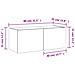 Mobile TV a Parete con Luci LED Rovere Sonoma 80x35x31 cm - Foto miniatura 6