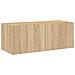 Mobile TV a Parete con Luci LED Rovere Sonoma 80x35x31 cm - Foto miniatura 8