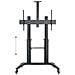 BrackIT Stand HD XXL 3,05 m (120") Nero - Foto miniatura 1
