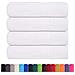 Asciugamani Da Bagno 4 Pz Bianchi 100x150cm 360g/m 100% Cotone - Foto miniatura 2