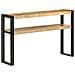 Tavolo Consolle 120x30x75 Cm In Legno Di Mango Grezzo - Foto miniatura 2
