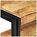 Tavolo Consolle 120x30x75 Cm In Legno Di Mango Grezzo - Foto miniatura 4
