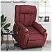 Lusso Casadino -  Poltrona Alzapersone Massaggi Reclinabile Rosso Vino Similpelle - Foto miniatura 8