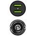 GC CADM-GC-36AA - USB-Ladegeraet 36 W 2x USB-A schwarz Torce elettriche, GPS, Cuffie, Telefono cellulare, Navigatore, Altro, Altoparlante portatile, Power bank, Smartphone, Orologio intelligente, Tablet, Telefono, Universale Nero Accendisigari Ricarica rapida Auto, Interno - Foto miniatura 6