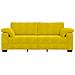 Divano a 3 Posti Giallo 178 cm in Velluto - Foto miniatura 4