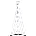 Albero di Natale a LED 339 LED Bianco Freddo 182 cm - Foto miniatura 6