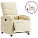 Poltrona Elettrica Reclinabile Crema in Tessuto - Foto miniatura 1