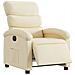 Poltrona Elettrica Reclinabile Crema in Tessuto - Foto miniatura 3
