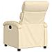 Poltrona Elettrica Reclinabile Crema in Tessuto - Foto miniatura 5
