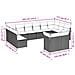 Set Divani da Giardino 12 pz con Cuscini Grigio in Polyrattan - Foto miniatura 3