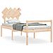 Letto per Anziani con Testiera 90x200 cm in Legno Massello - Foto miniatura 1