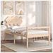 Letto per Anziani con Testiera 90x200 cm in Legno Massello - Foto miniatura 3