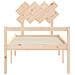 Letto per Anziani con Testiera 90x200 cm in Legno Massello - Foto miniatura 6