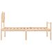 Letto per Anziani con Testiera 90x200 cm in Legno Massello - Foto miniatura 7