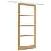 Porta Scorrevole  con Set Hardware 'ORKDAL'Legno Massello & Vetro, Porta Interna  con Vetro 'ORKDAL'93x211x4 cm Legno Massello di Pino - Foto miniatura 1