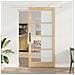 Porta Scorrevole  con Set Hardware 'ORKDAL'Legno Massello & Vetro, Porta Interna  con Vetro 'ORKDAL'93x211x4 cm Legno Massello di Pino - Foto miniatura 2