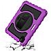 Custodia Per Ipad Pro 11/air 5/4 Con Supporto E Tracolla Viola - Foto miniatura 2
