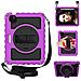 Custodia Per Ipad Pro 11/air 5/4 Con Supporto E Tracolla Viola - Foto miniatura 3