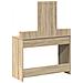 Tavolo da trucco con luci LED Rovere Sonoma 100x41x140 cm - Foto miniatura 7