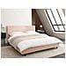 Letto Bouclé Albi 160 X 200 Cm Beige - Foto miniatura 1