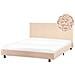 Letto Bouclé Albi 160 X 200 Cm Beige - Foto miniatura 2