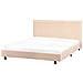 Letto Bouclé Albi 160 X 200 Cm Beige - Foto miniatura 3