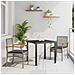 Set da Pranzo per Giardino 3 pcs Grigio polyrattan - Foto miniatura 2