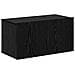 Mobile TV da Parete 4 pcs Rovere nero 200 x 30 x 30 cm - Foto miniatura 5