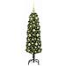 Albero di Natale artificiale con 150 LED Verde 150 cm - Foto miniatura 3