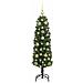 Albero di Natale artificiale con 150 LED Verde 150 cm - Foto miniatura 4