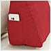 Cuscino per Schiena Rosso 45 x 20 x 35 cm Tessuto - Foto miniatura 5