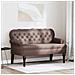 Panca Chesterfield Marrone 119.5 x 64.5 x 75 cm Pelle Sintetica - Foto miniatura 2