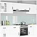 Rivestimento da Cucina 2 pcs Bianco 120 x 50 cm vetro temperato - Foto miniatura 2