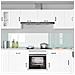 Rivestimento da Cucina 2 pcs Bianco 120 x 50 cm vetro temperato - Foto miniatura 3