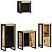 Set di mobili per il bagno 4 pcs Legno di mango massello - Foto miniatura 1
