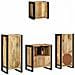 Set di mobili per il bagno 4 pcs Legno di mango massello - Foto miniatura 9