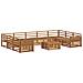 Set divani 10 pcs Naturale Legno di Acacia Massello - Foto miniatura 1