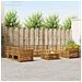 Set divani 10 pcs Naturale Legno di Acacia Massello - Foto miniatura 2