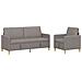 Set di Divani con Storage 2 pcs Tortora Poliestere - Foto miniatura 1