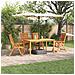 Set da Pranzo per Giardino 5 pcs Marrone - Foto miniatura 2