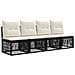 Set Divano da Giardino 10 pcs Nero polyrattan - Foto miniatura 3