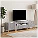 Mobile TV LED a 5 pezzi Sonoma grigio Legno ingegnerizzato - Foto miniatura 7