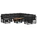 Set Divano da Giardino 12 pz Nero e Grigio scuro polyrattan - Foto miniatura 1