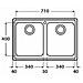 VE792IBC Lavello da Incasso Linea Venezia Dimensioni 79 x 50 cm Colore Inox Satin - Foto miniatura 2