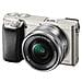 Alpha 6000 Silver kit 16-50 mm Sensore CMOS Exmor 24 Mpx Display Filmati Full HD Wi-Fi NFC - Foto miniatura 1