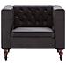 Poltrona Con Rivestimento In Velluto 86x67x71 Cm Nero - Foto miniatura 4