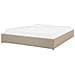 Letto In Tessuto Beige Con Contenitore 180 X 200 Cm Dinan - Foto miniatura 12